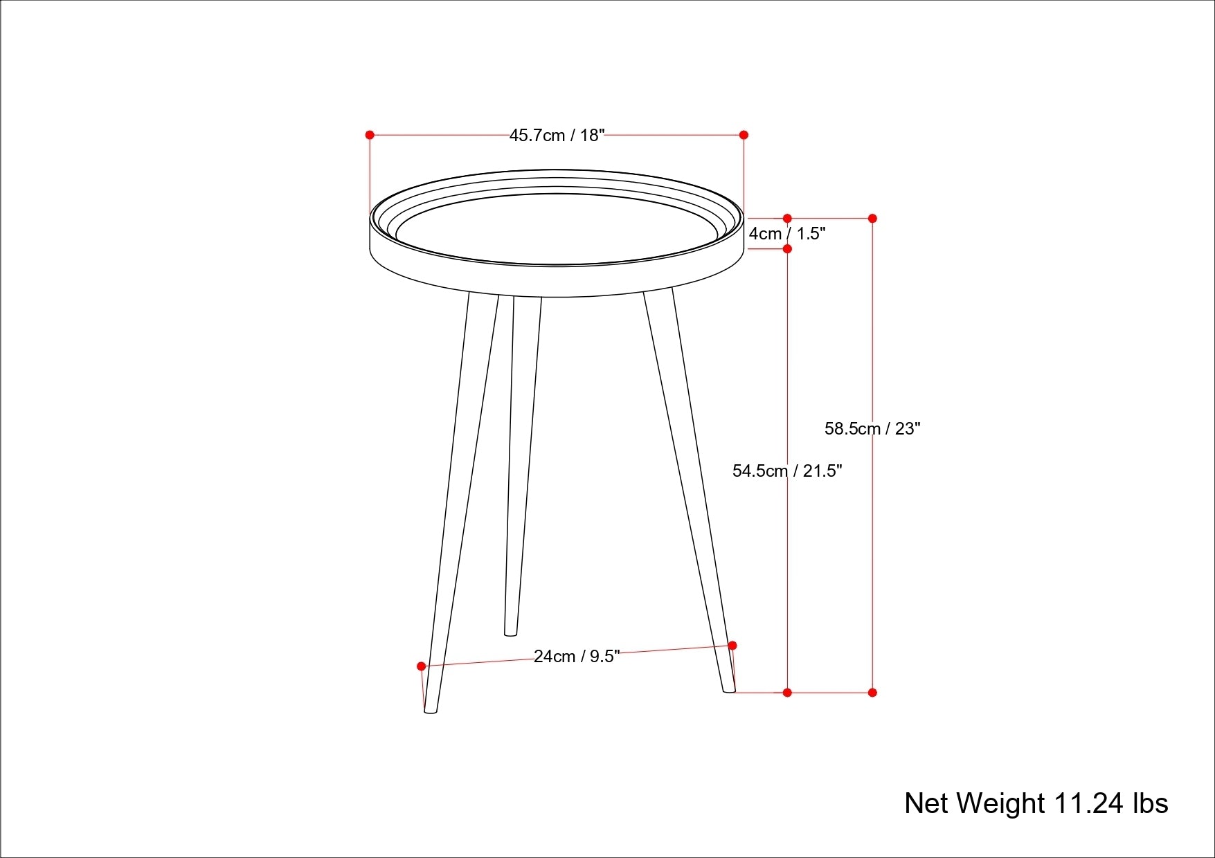 THE CLAIRMONT SIDE TABLE