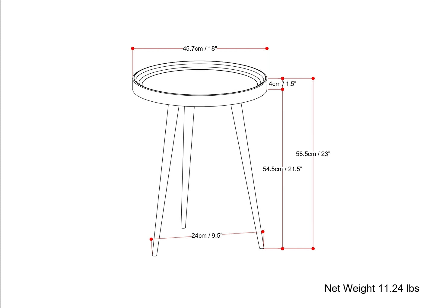 THE CLAIRMONT SIDE TABLE