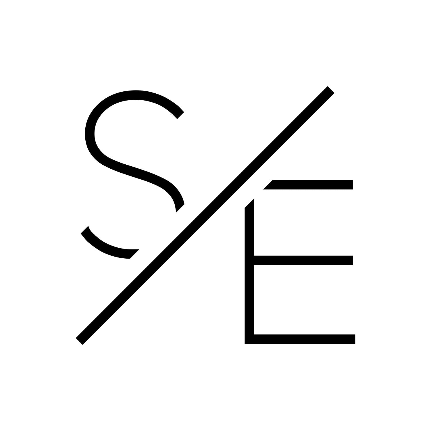 S/E monogram black