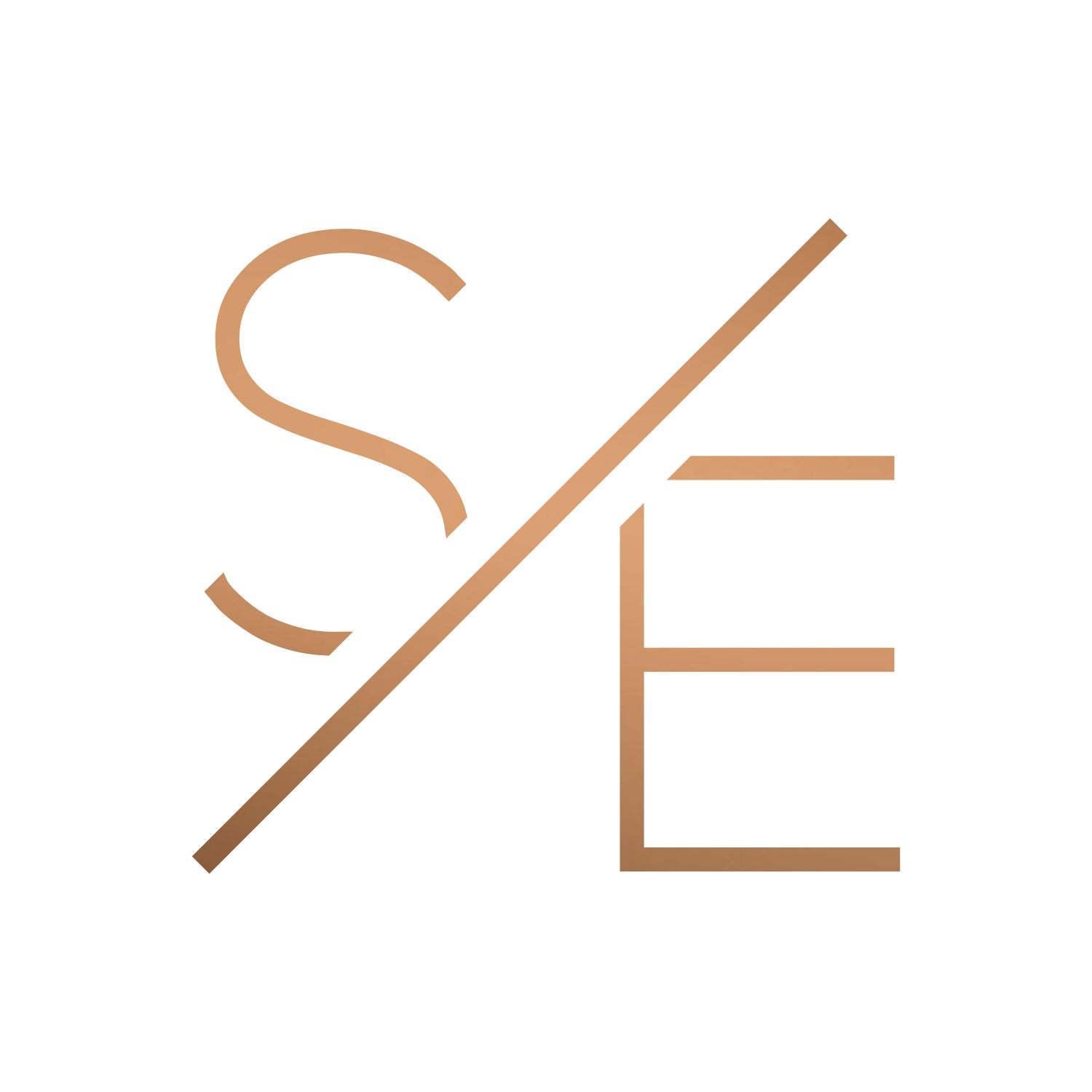 S/E monogram gold